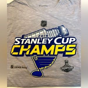 Mens St. Louis Blues 2019 Stanley Cup Championship T-Shirt size L